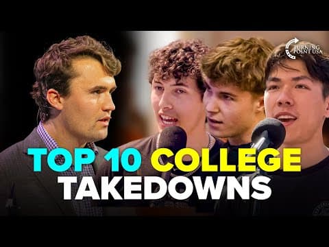 Charlie Kirk’s TOP 10 Most SAVAGE College TAKEDOWNS 👀🔥 | Compilation thumbnail