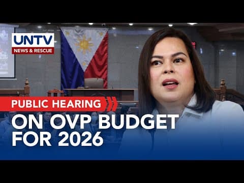 SENATE HEARING: Office of the Vice President proposed 2026 budget | Sept. 29, 2025 thumbnail