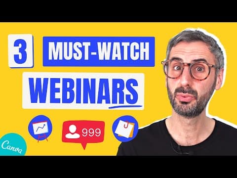 3 Canva Webinars you DON'T want to miss - Part 1 thumbnail