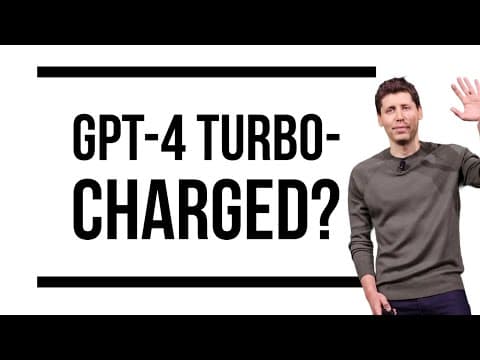 GPT 4 Turbo-Charged? Plus Custom GPTS, Grok, AGI Tier List, Vision Demos, Whisper V3 and more thumbnail