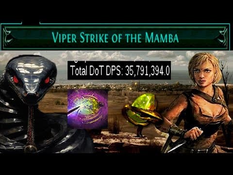 Viper Strike of the Mamba Pathfinder Build Guide BEST TRUE MELEE BUILD PoE 3.25 Settlers of Kalguur thumbnail