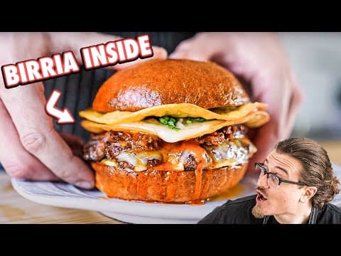 The Cheesy Birria Taco Burger thumbnail