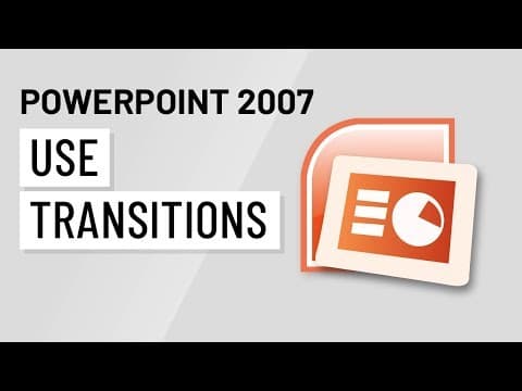 PowerPoint 2007: Using Transitions thumbnail