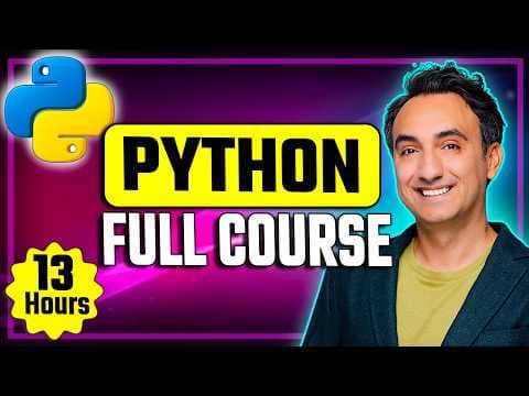 Python Full Course for Beginners (13 Hours): How to Go From Zero to Hero thumbnail