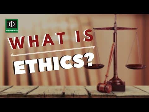 What is Ethics? (Ethics Defined, Ethics Meaning) (See link below for more video lectures in Ethics) thumbnail