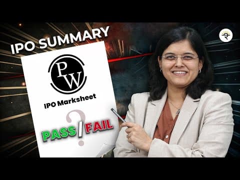 PhysicsWallah Ltd. IPO | Top 5 things you must know | CA Rachana Ranade thumbnail