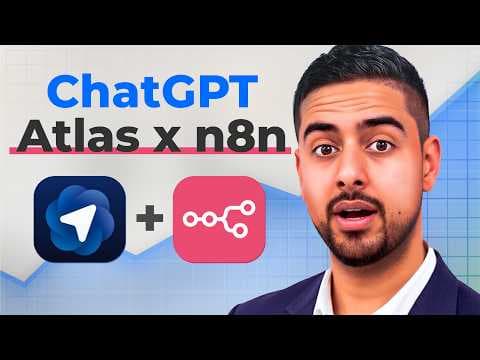 ChatGPT's Atlas Browser + n8n Text-to-Workflow is ELITE thumbnail