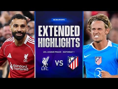 Liverpool vs. Atlético Madrid: Extended Highlights | UCL League Phase MD 1 | CBS Sports Golazo thumbnail