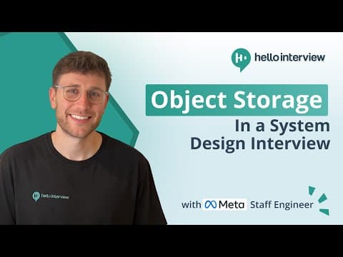 Object Storage in System Design Interviews w/ Ex-Meta Staff Engineer thumbnail