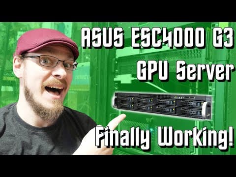 IT'S WORKING! - Asus ESC4000 G3 Custom Power Cables thumbnail