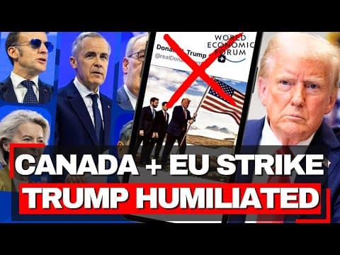 Trump HUMILIATED At Davos - Canada + EU CRUSHING US Dollar Dominance thumbnail