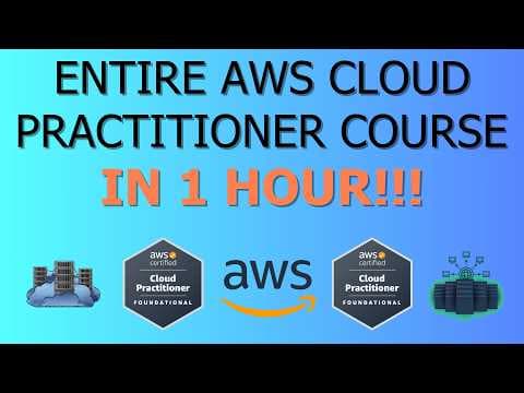 AWS Cloud Practitioner Crash Course in 1 HOUR!!! AWS Certified, AWS Cloud Practitioner thumbnail