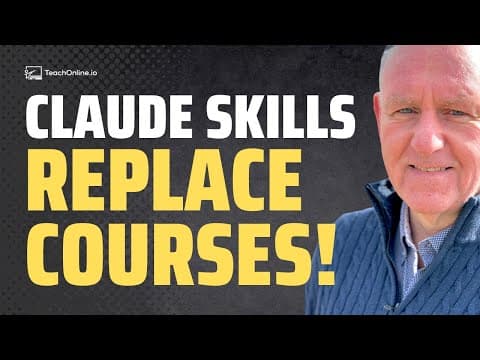 NEW Claude Skills Library: This Changes Everything for Teachers thumbnail