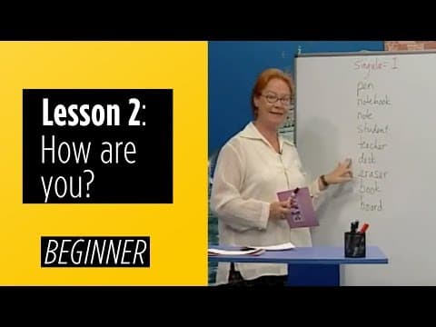 Beginner Levels - Lesson 2: How Are You? thumbnail