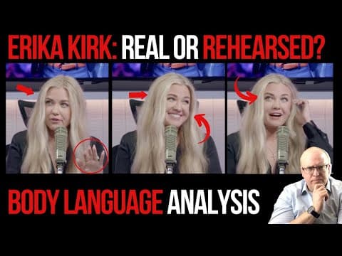Erika Kirk on Charlie Kirk Podcast: Real or Rehearsed? Body Language Analysis thumbnail