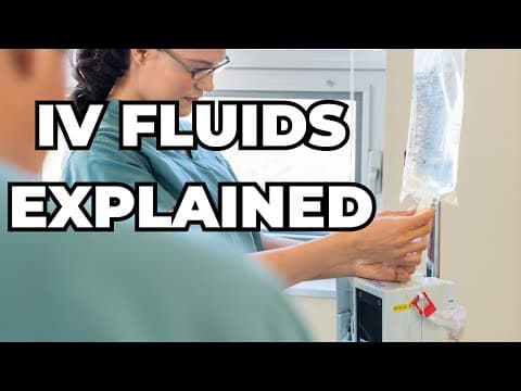 IV fluids course (3): Normal saline (0.9 sodium chloride) thumbnail