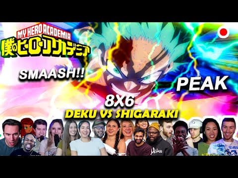 DEKU USES SMASH PLUS ULTRAAA‼️⚡"This Blew Their Minds"🤯 My Hero Academia Episode 8X6 Reaction Mashup thumbnail