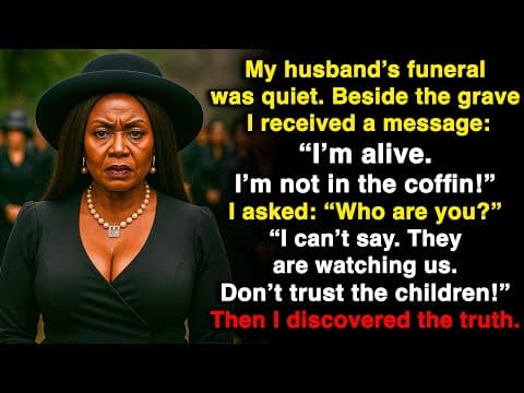 At my husband’s funeral I got a message: “I am still alive, trust no one!” thumbnail
