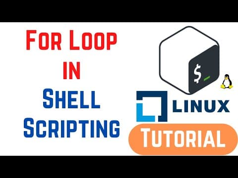 Bash For Loop Examples | Shell Scripting Tutorial for Beginners thumbnail
