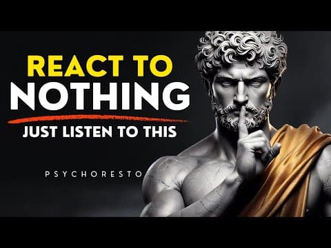 7 Stoic Rules That Will Make You DANGEROUSLY CONFIDENT - REACT TO NOTHING | STOICISM thumbnail