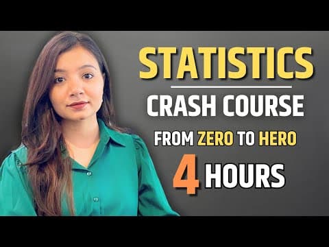 Complete STATISTICS for Data Science | Data Analysis | Full Crash Course thumbnail