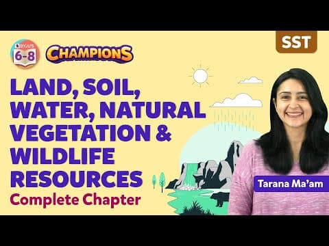 Land, Soil, Water, Natural Vegetation & Wildlife Resources Class 8 Social Science Concepts | BYJU'S thumbnail