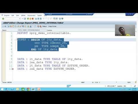 47 - ABAP Programming - Internal Table and Work Area Part3 thumbnail