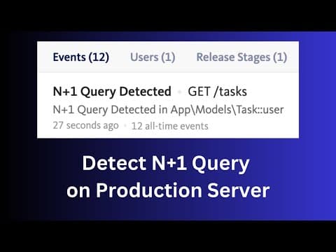 Eloquent N+1 Query on Live Server? Send Notification! thumbnail