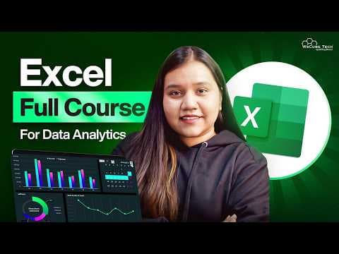Excel Full Course for Data Analysis with Projects [ 2 Hours] | Excel Tutorial 2025 thumbnail