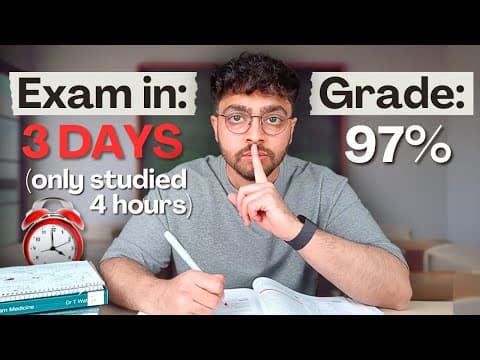How to Cram 4 Months of Studying in 4 Hours (I'll delete this if you don't get A*s) thumbnail