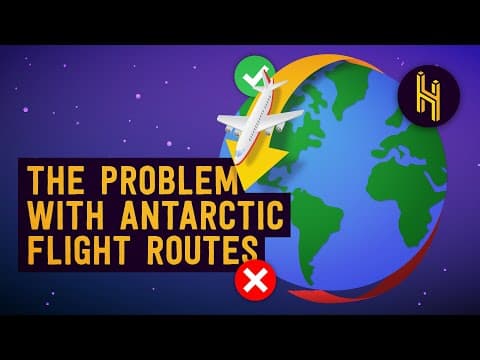 Why Planes Fly Over The North Pole But Not The South Pole thumbnail