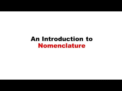 An Introduction to Nomenclature thumbnail