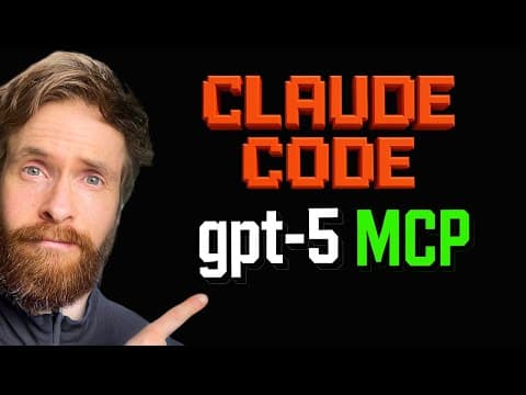 Claude Code GPT-5 MCP Server EASY Tutorial (you wont regret this) thumbnail