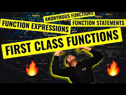 FIRST CLASS FUNCTIONS 🔥ft. Anonymous Functions | Namaste JavaScript Ep. 13 thumbnail