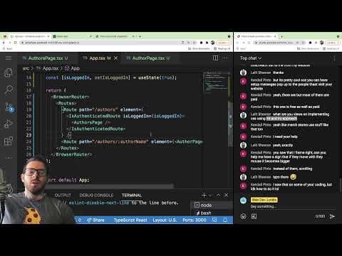 Chill Live coding and Q/A stream thumbnail