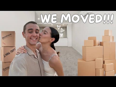 Moving Vlog! + Revealing Our New Home | Jasmin and James thumbnail