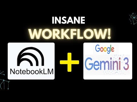 This NotebookLM + Gemini Workflow will Transform your Research and Work thumbnail