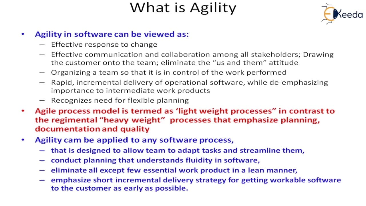 Agile Process - Software Engineering and Process Models - Software ...