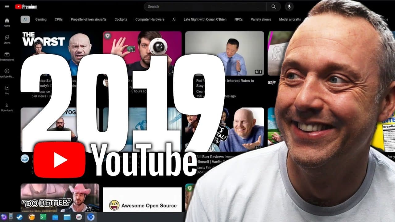 YouTube video player