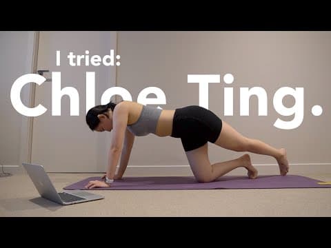 the 2 week CHLOE TING shred challenge: My honest thoughts 💭 thumbnail