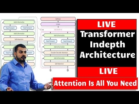 Live -Transformers Indepth Architecture Understanding- Attention Is All You Need thumbnail