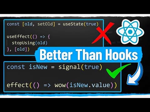 Why Signals Are Better Than React Hooks thumbnail