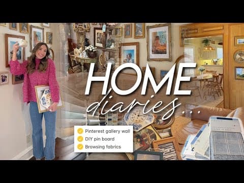 HOME DIARIES | Pinterest-inspired gallery wall, DIY fabric pin board, & making our home cozy 🫖🕯️ thumbnail
