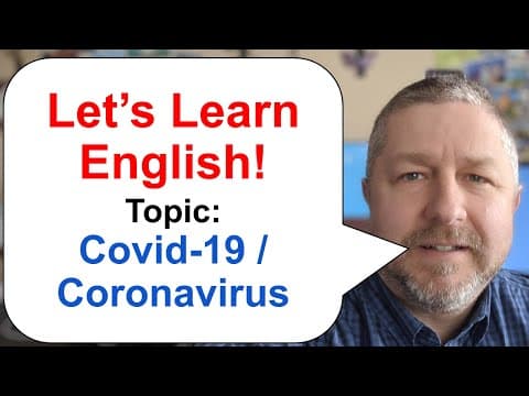 Let's Learn English! Topic: Covid-19 / Coronavirus Vocabulary thumbnail