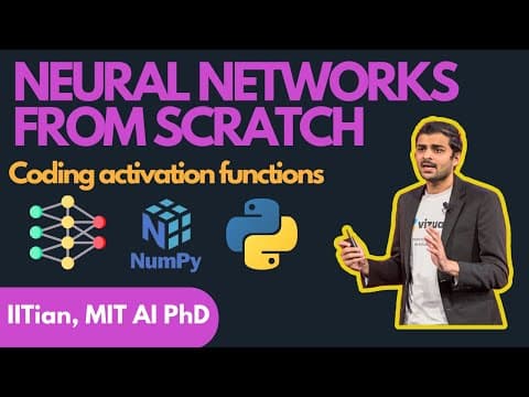 Lecture 6 - Coding Neural Network Activation Functions from scratch thumbnail