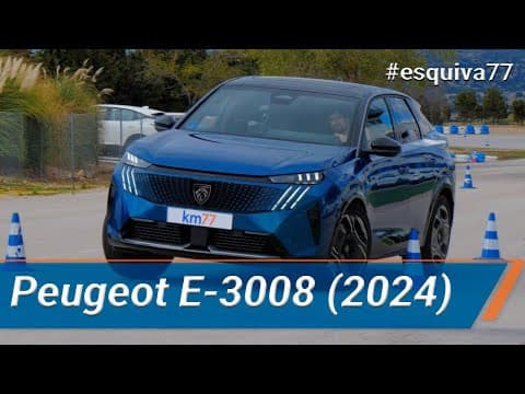 Peugeot E-3008 2024 - Maniobra de esquiva (moose test) y eslalon | km77.com thumbnail