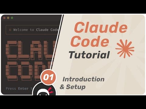 Claude Code Tutorial #1 - Introduction & Setup thumbnail