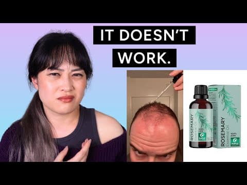 Rosemary oil for hair growth? How to spot bad science thumbnail