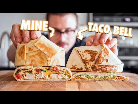 Making The Taco Bell Crunchwrap Supreme At Home | But Better thumbnail