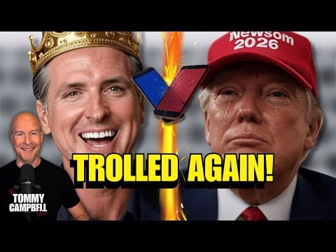 Gavin Newsom Trolls Trump AGAIN — and It’s Even Funnier thumbnail